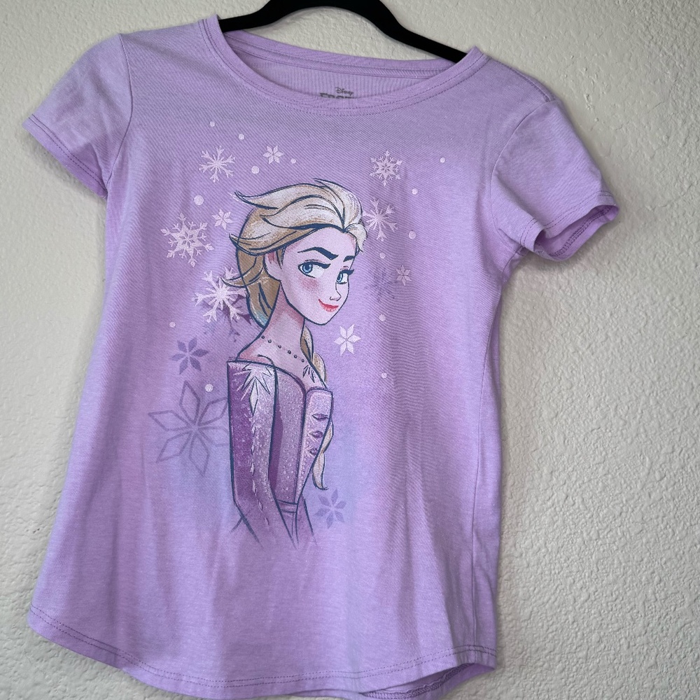 Disney, Frozen, Elsa, Purple, T-Shirt
